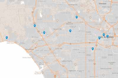 Carte des Musées de Los Angeles