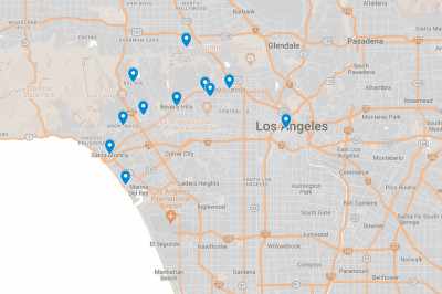 Carte des quartiers de Los Angeles