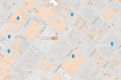 Carte Downtown Los Angeles