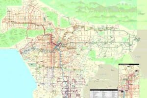 Plan bus Los Angeles