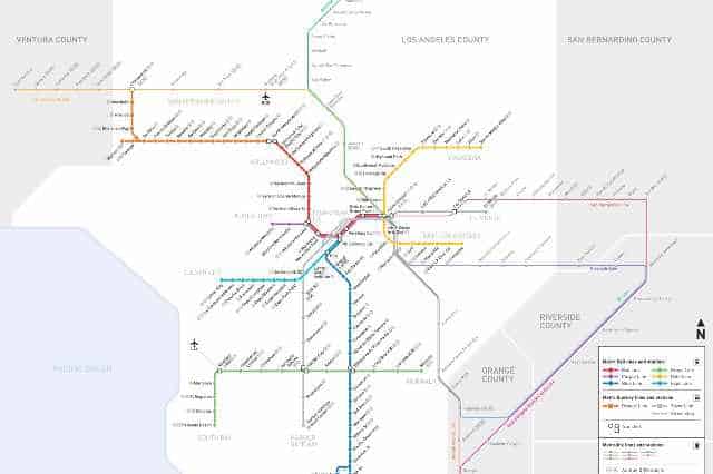 Plan métro Los Angeles