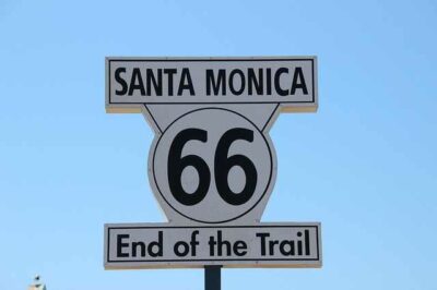 Panneau fin de Route 66